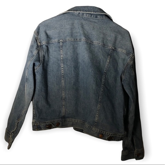 J.Crew Jeans Jacket Women’s Small S Blue Button Up Front Pockets Cotton Blend - Picture 4 of 6